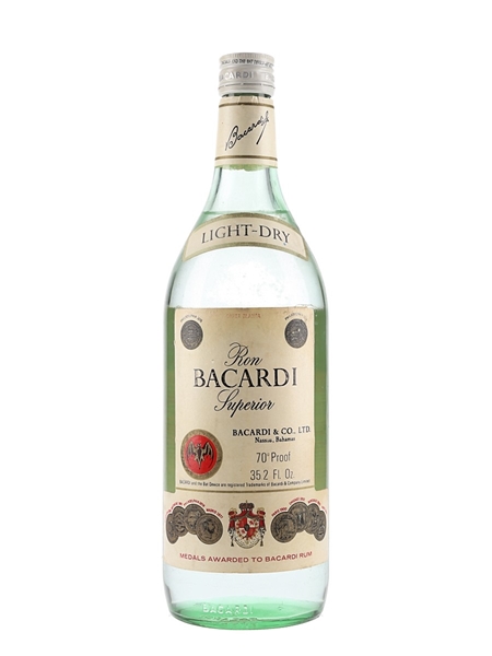 Bacardi Carta Blanca Bottled 1970s 100cl / 40%