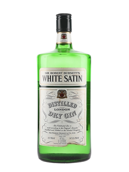 Sir Robert Burnett's White Satin Gin Bottled 1970s-1980s - Duty Free 100cl / 47%