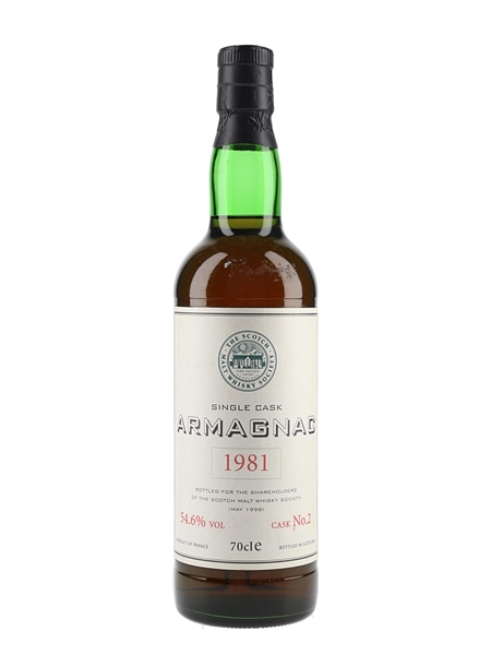 SMWS 1981 Armagnac Single Cask No.2 Bottled 1998 70cl / 54.6%