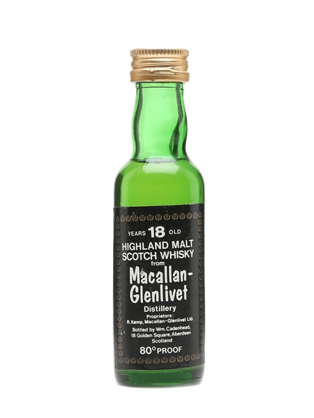 Macallan-Glenlivet 18 Year Old Bottled 1970s - Cadenhead's 5cl / 46%