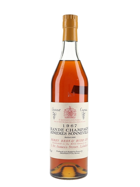 Delamain 1967 Grande Champagne Lignieres Sonneville Bottled 1995 - Berry Bros & Rudd 70cl / 40%