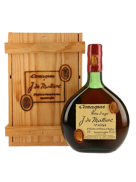 J De Malliac Hors d'Age Armagnac Bottled 1970s 68cl / 40%