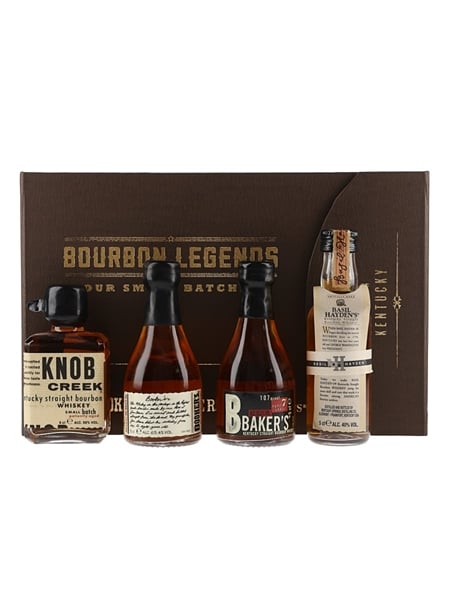 Bourbon Legends Small Batch Miniature Gift Pack Knob Creek, Booker's, Baker's & Basil Hayden's 4 x 5cl / 51.7%