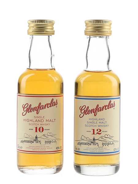 Glenfarclas 10 & 12 Year Old  2 x 5cl / 41.5%