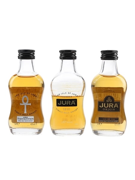 Isle Of Jura 10 Year Old & Superstition  3 x 5cl / 40%