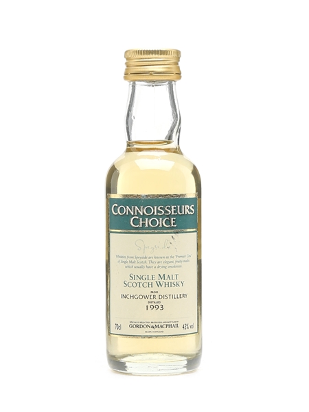 Inchgower 1993 Connoisseurs Choice Bottled 2000s - Gordon & MacPhail 5cl / 43%