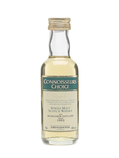 Inchgower 1993 Connoisseurs Choice Bottled 2000s - Gordon & MacPhail 5cl / 43%