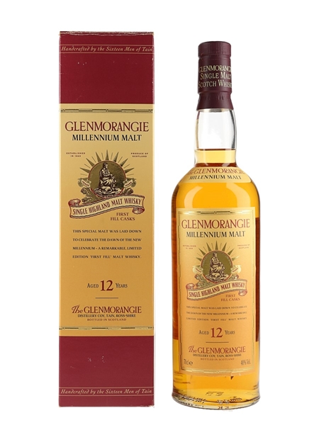 Glenmorangie 12 Year Old Millenium Malt Bottled 1990s 70cl / 40%