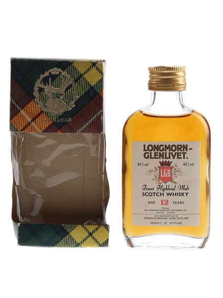 Longmorn Glenlivet 12 Year Old Bottled 1980s 5cl / 40%