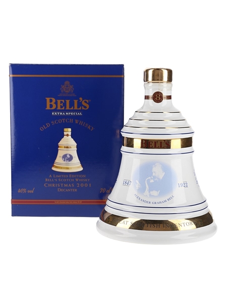 Bell's Christmas 2001 Ceramic Decanter 8 Year Old - Alexander Graham Bell 70cl / 40%