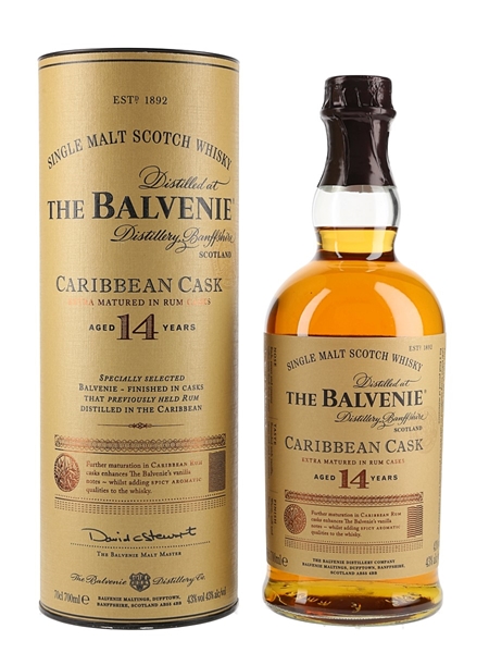 Balvenie 14 Year Old Caribbean Cask  70cl / 43%