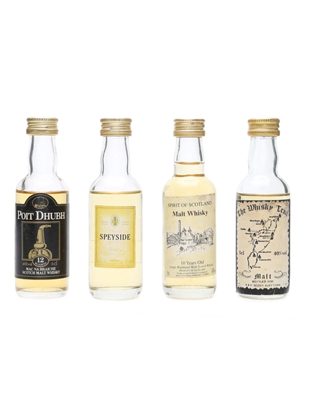 Single Malt & Blended Malt Miniatures Poit Dhubh, The Whisky Trail 4 x 5cl