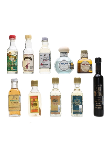 Tequila & Mezcal Miniatures Don Julio, San Mantias, Monte Alban 10 x 5cl