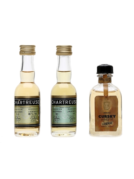 Chartreuse & Cointreau Kummel Miniatures 5cl & 2 x 3cl