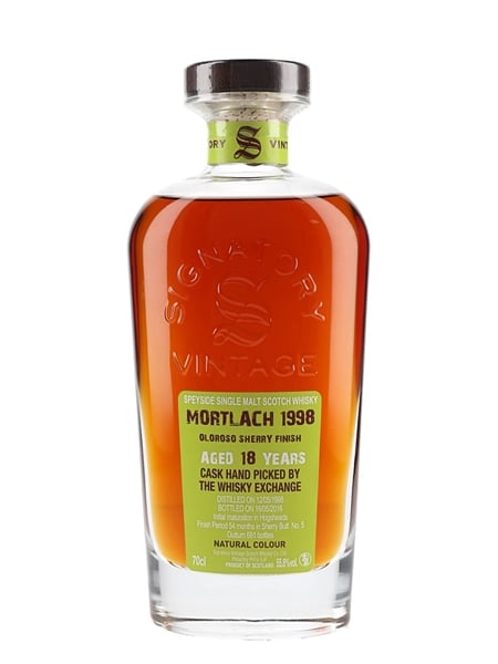 Mortlach 1998 18 Year Old Oloroso Sherry Finish Bottled 2016 - The Whisky Exchange 70cl / 55.8%