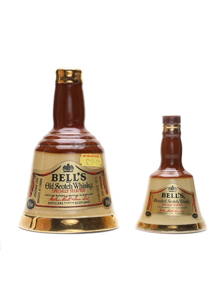 Bell's Decanters Ceramic Miniatures 18.9cl & 5cl