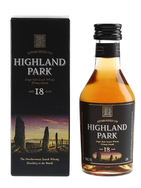 Highland Park 18 Year Old Bottled 1990s-2000s 5cl / 43%