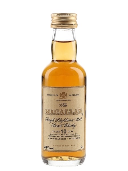 Macallan 10 Year Old Bottled 1980s 5cl / 40%