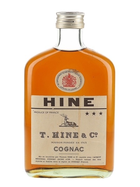 Hine 3 Star Bottled 1970s 35cl / 40%