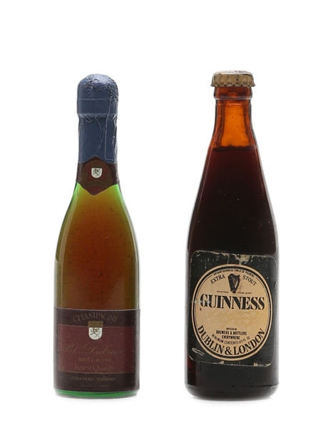 Guinness & Champagne Tiny Bottles  2 x 1cl