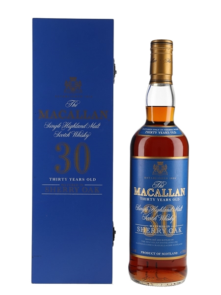 Macallan 30 Year Old Sherry Oak  70cl / 43%