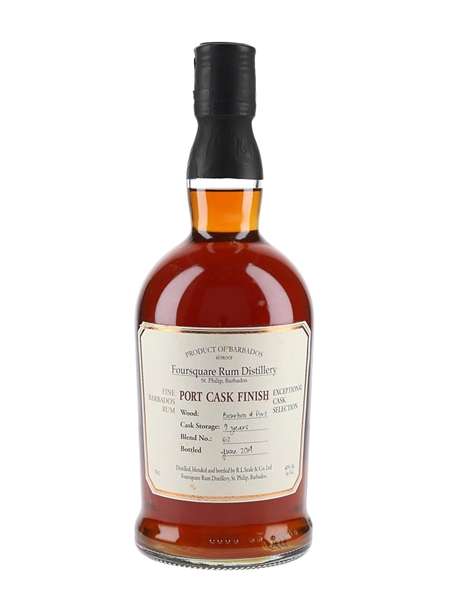 Foursquare 9 Year Old Port Cask Finish Bottled 2014 - Exceptional Cask Selection 70cl / 40%