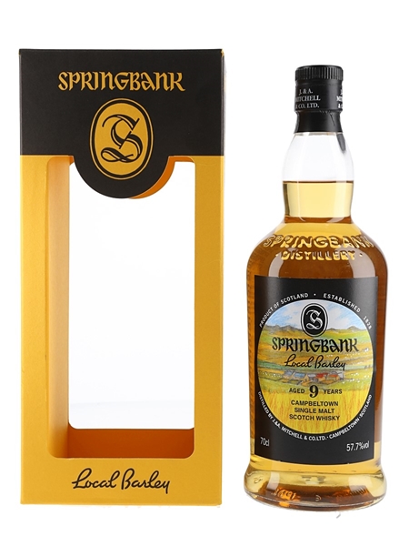 Springbank 2009 9 Year Old Local Barley Bottled 2018 70cl / 57.7%