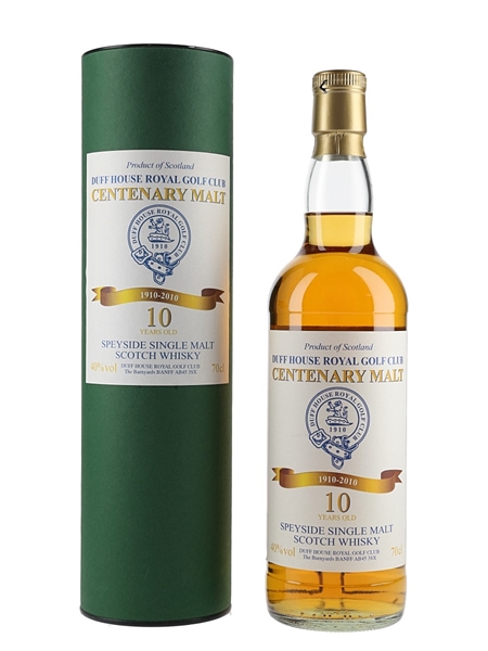 Duff House Royal Golf Club 10 Year Old Centenary Malt 1910-2010 70cl / 40%