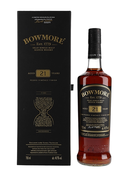 Bowmore 21 Year Old Pedro Ximenez Finish Global Travel Retail 70cl / 49.7%