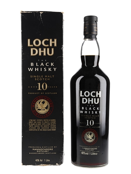 Loch Dhu 10 Year Old - The Black Whisky Mannochmore 100cl / 40%