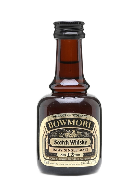 Bowmore 12 Year Old Miniature Bottled 1980s 5cl / 43%