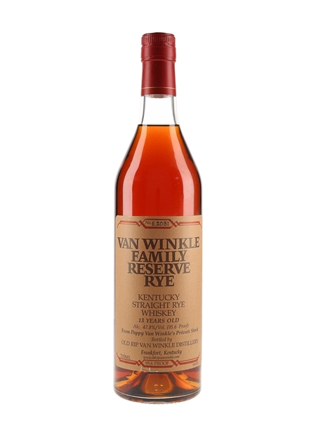 Van Winkle 13 Year Old Family Reserve Rye  75cl / 47.8%