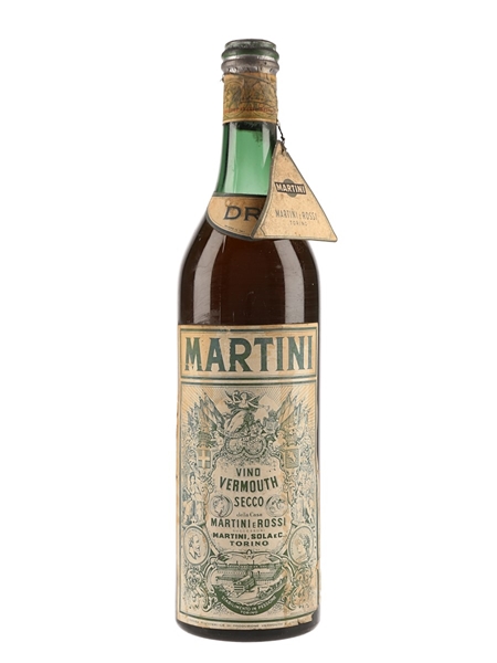 Martini Dry Bottled 1950s 100cl