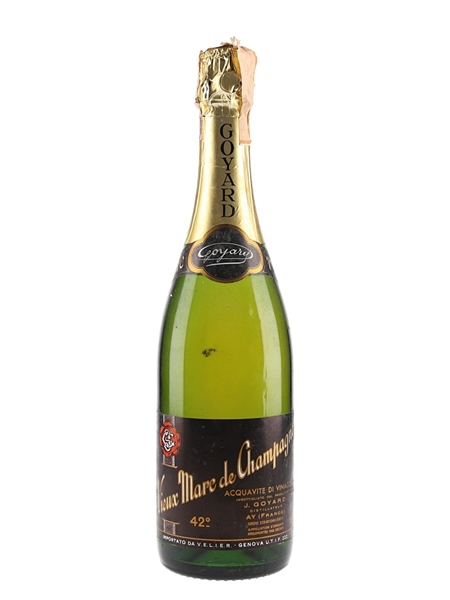 Goyard Vieux Marc De Champagne Bottled 1970s-1980s - Velier 75cl / 42%