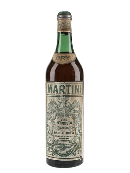 Martini Dry Bottled 1950s 100cl