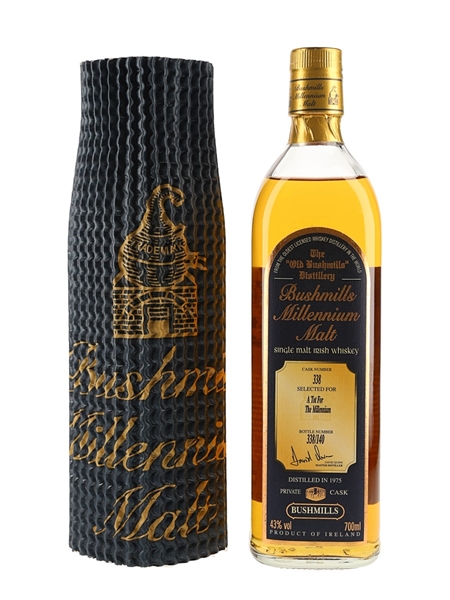 Bushmills 1975 Millenium Malt Private Cask Number 338 70cl / 43%