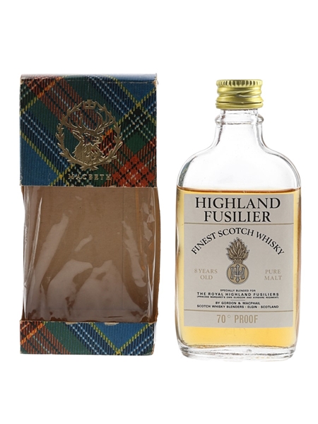 Highland Fusilier 8 Year Old Bottled 1970s - Gordon & MacPhail 5cl / 40%