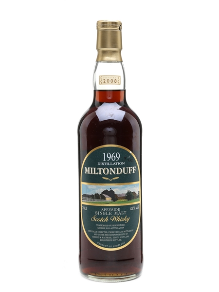 Miltonduff 1969 Gordon & MacPhail Bottled 2008 70cl / 43%