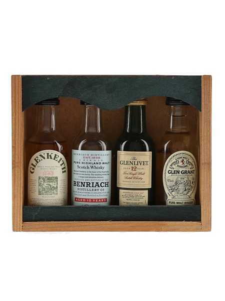 Speyside Malt Whisky Collection Glen Keith, Benriach, Glenlivet & Glen Grant 4 x 5cl