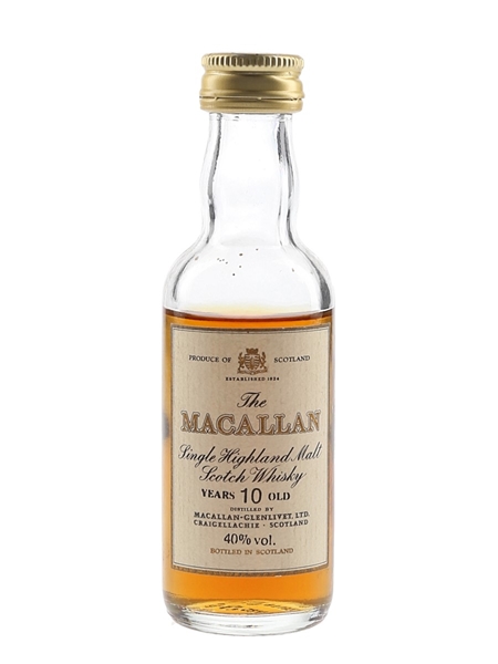 Macallan 10 Year Old Bottled 1980s 5cl / 40%