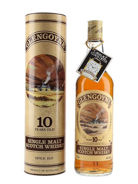 Glengoyne 10 Year Old Bottled 1980s - Carriage Clock Offer 75cl / 40%