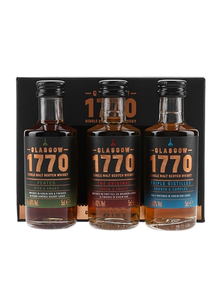 Glasgow Distillery 1770 Gift Set  3 x 5cl / 46%