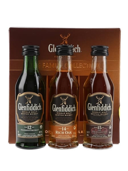 Glenfiddich Family Collection 12, 14 & 15 Year Old 3 x 5cl / 40%