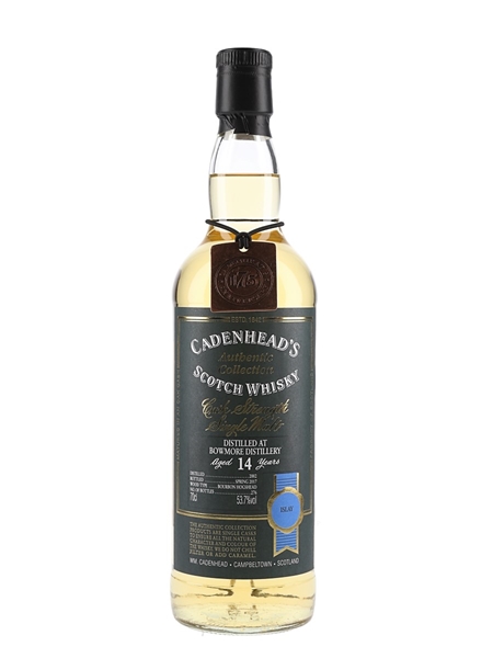 Bowmore 2002 14 Year Old Bottled 2017 - Cadenhead's 70cl / 53.7%