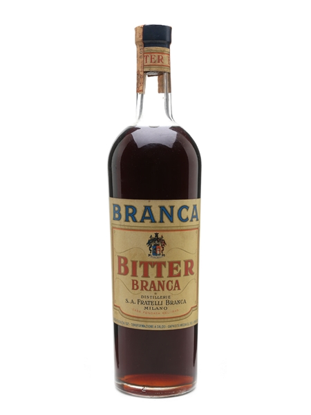 Branca Bitter Bottled 1960s 100cl / 28%