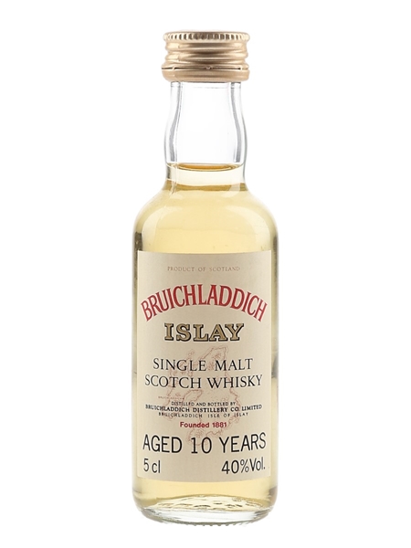 Bruichladdich 10 Year Old Bottled 1980s 5cl / 40%