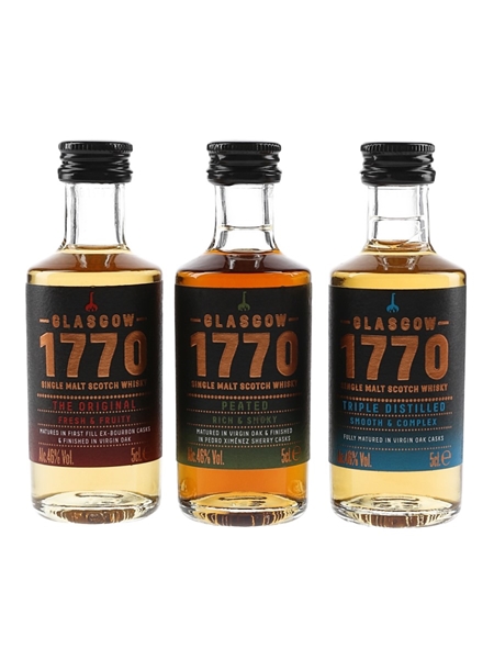 Glasgow Distillery 1770 Gift Set  3 x 5cl / 46%