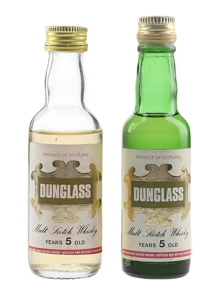 Dunglass 5 Year Old Bottled 1970s 2 x 5cl