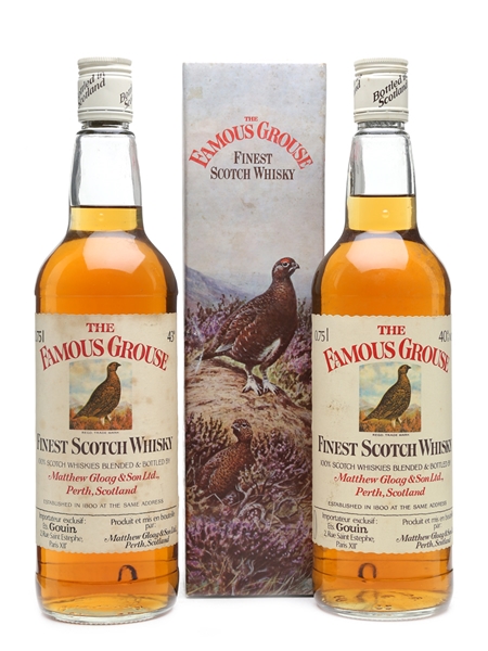 Famous Grouse Bottled 1980s - Gouin 2 x 75cl