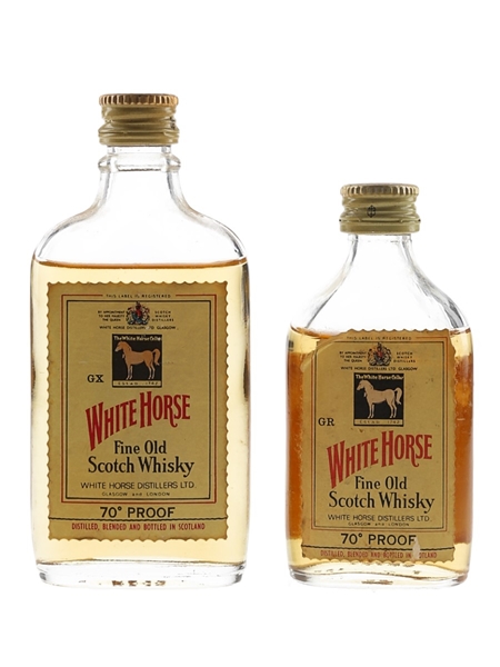 White Horse Bottled 1970s 2 x 5cl / 40%